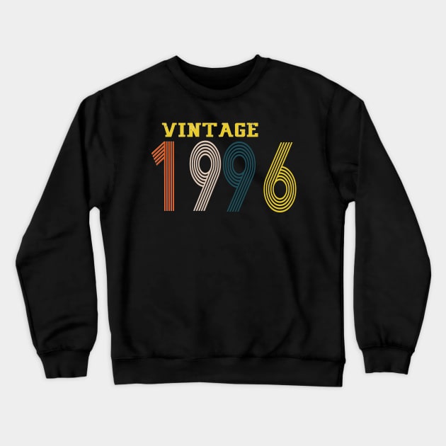 1996 vintage retro year Crewneck Sweatshirt by Yoda